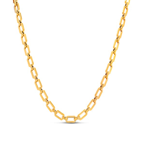 Statement Link Necklace (Gold)