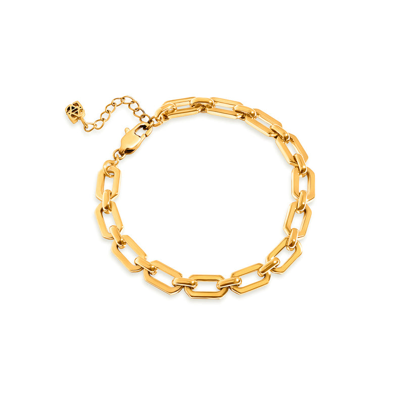 Statement Link Bracelet (Gold)