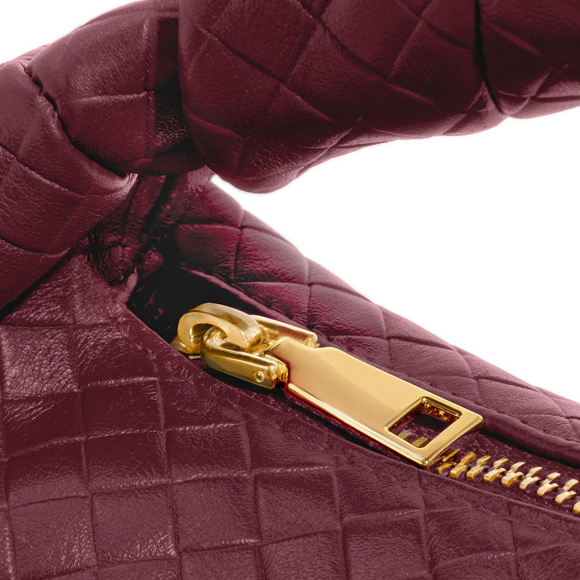 Vienna Mini Leather Bag (Burgundy)