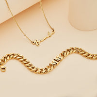 Signature Name Necklace (Gold)