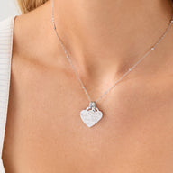Murphys Sketches Token Heart Necklace (Silver)