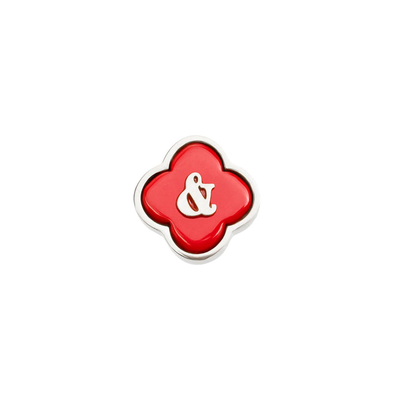 Red Clover Charms (Silver) - &