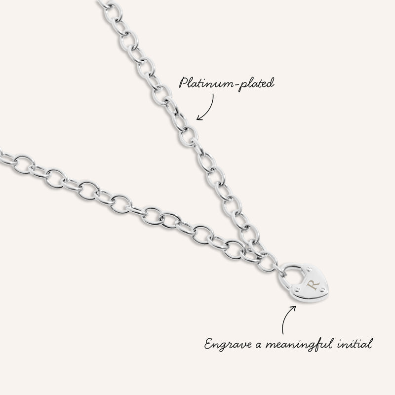 Love Locks Necklace (Silver)