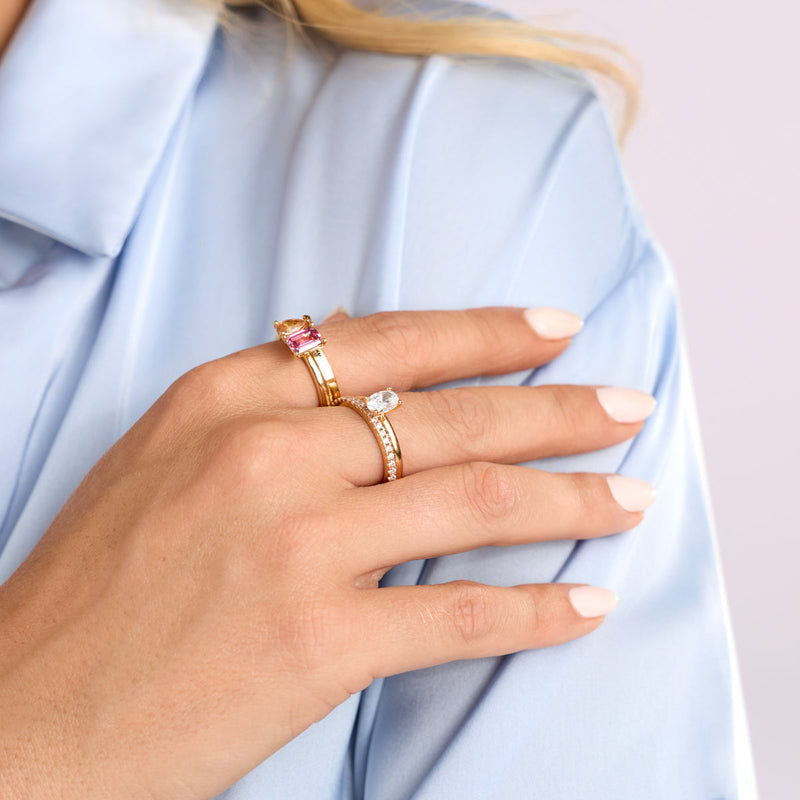 Birthstone Heart Legacy Ring 1ct (Silver)