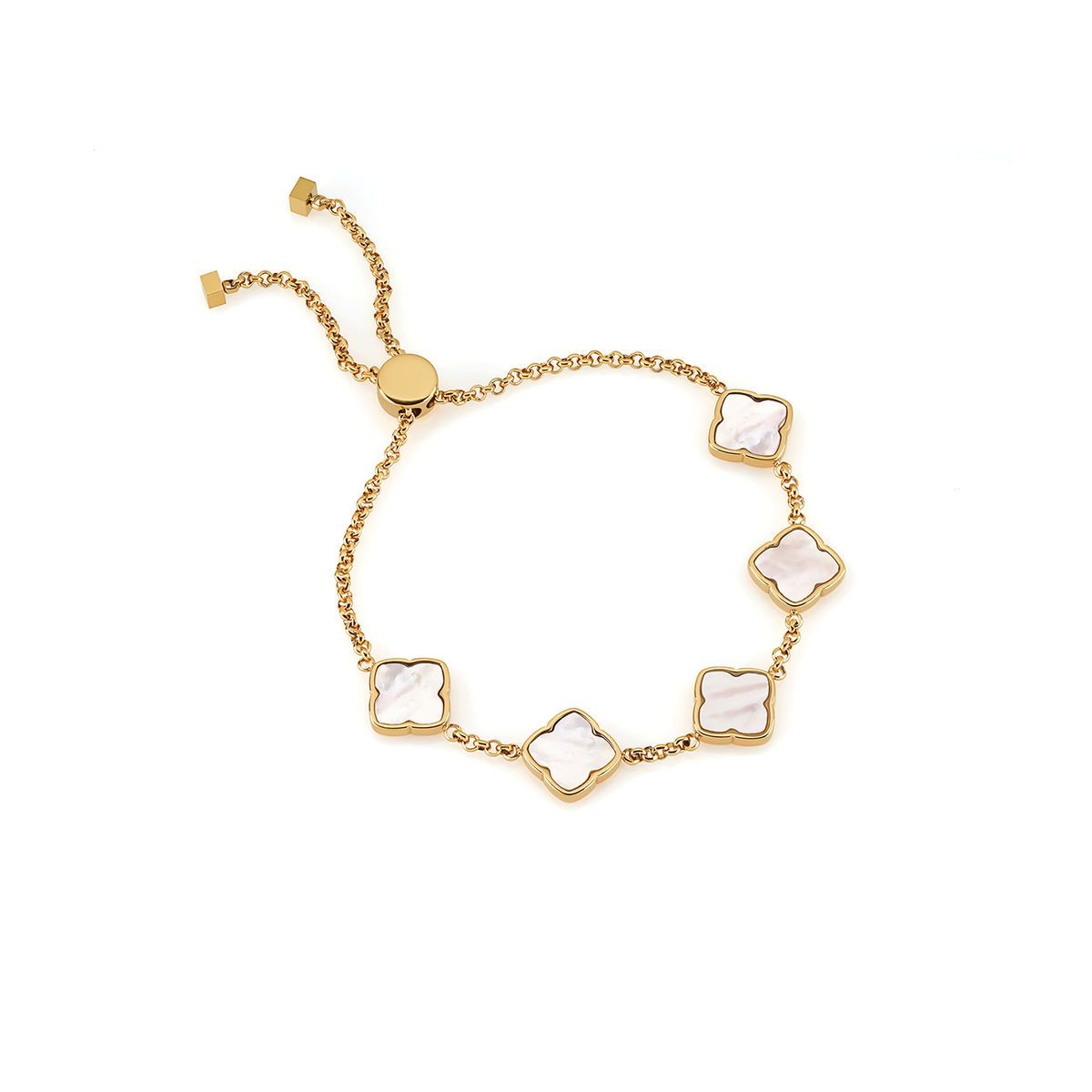 Multi Mother Pearl Clover Bracelet