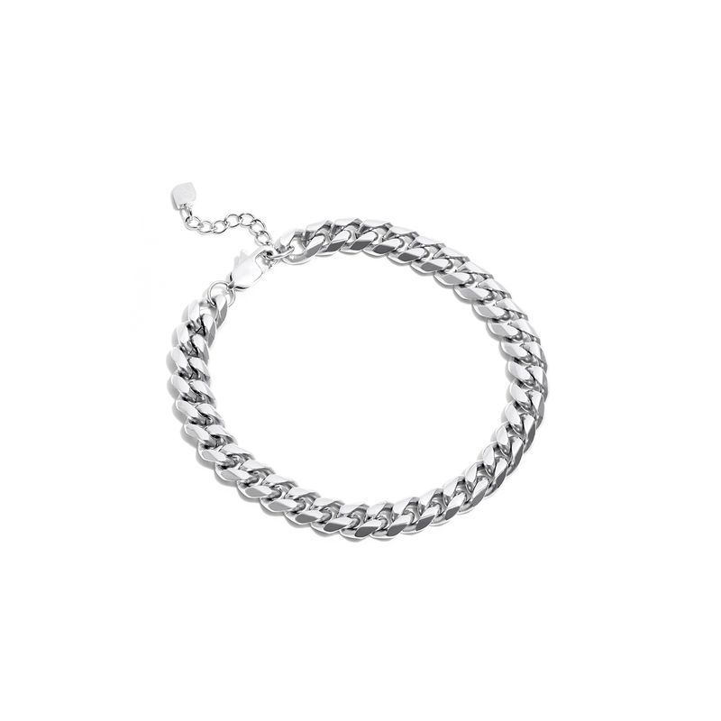 Curb Chain Bracelet (Silver)