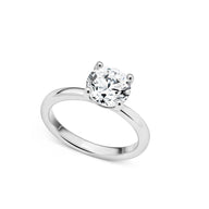 Round Cut Solitaire Ring 2ct (Silver)