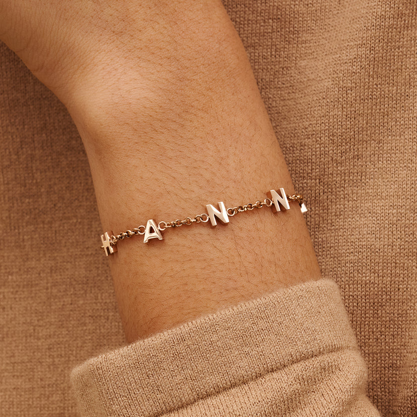 Made Mine Name Bracelet (Rose Gold)