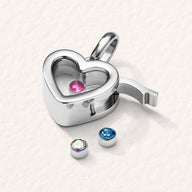 Floating Birthstone Charm (Silver)