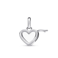 Floating Birthstone Charm Locket (Silver)