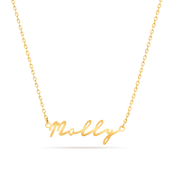 Signature Name Necklace (Gold)