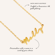 Signature Name Necklace (Gold)