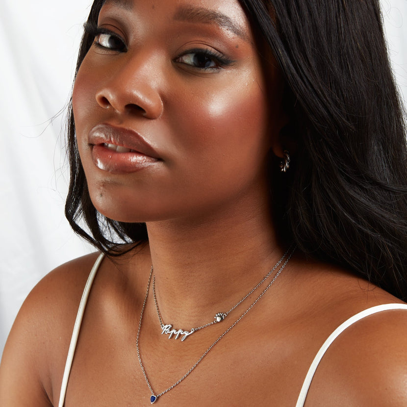 Signature Name Necklace - Silver