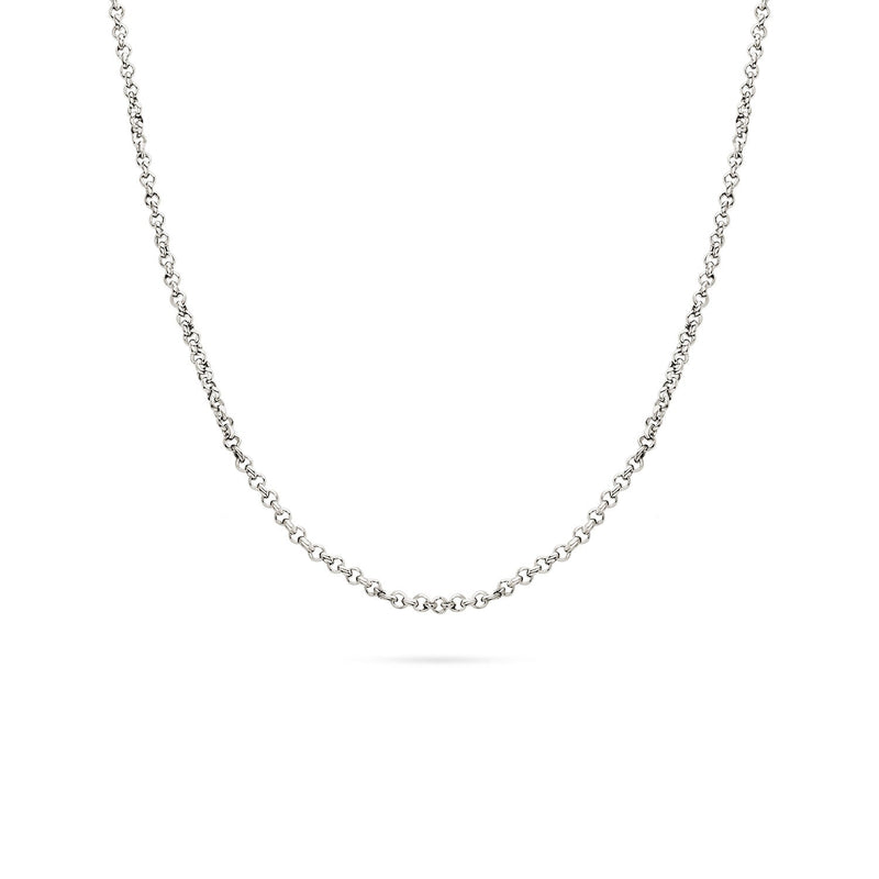 Layering Box Chain Necklace (Silver)