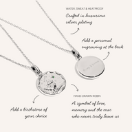 Murphys Sketches x Abbott Lyon Custom Robin Coin Necklace (Silver)