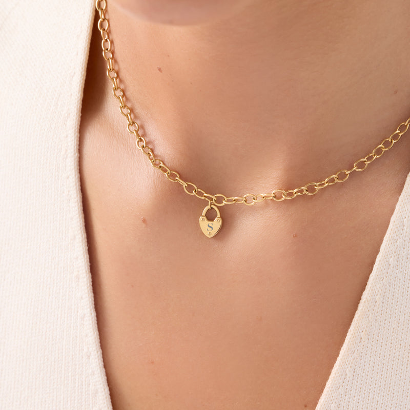 Love Locks Necklace (Gold)