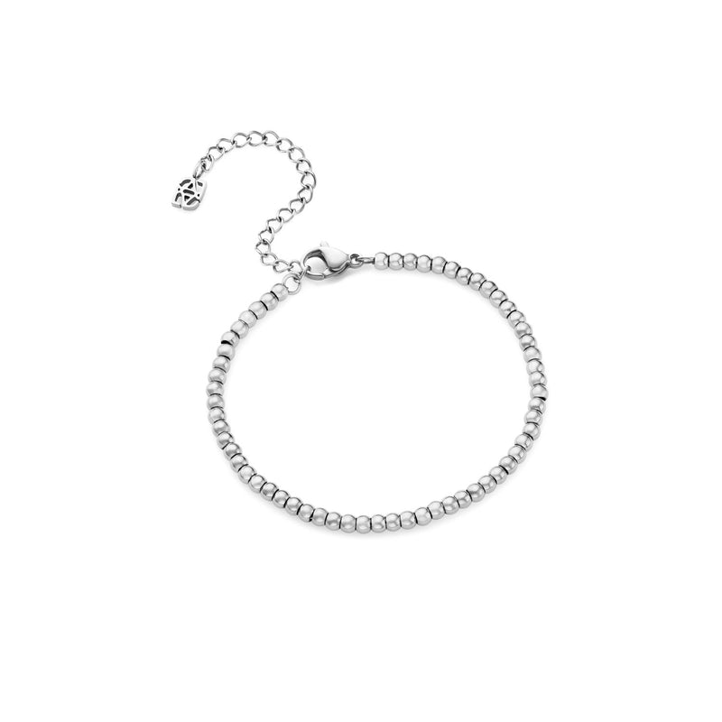 Small Beaded Bracelet (Silver)