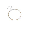 Two Tone Fine Chain Rope Anklet (Gold/Silver)
