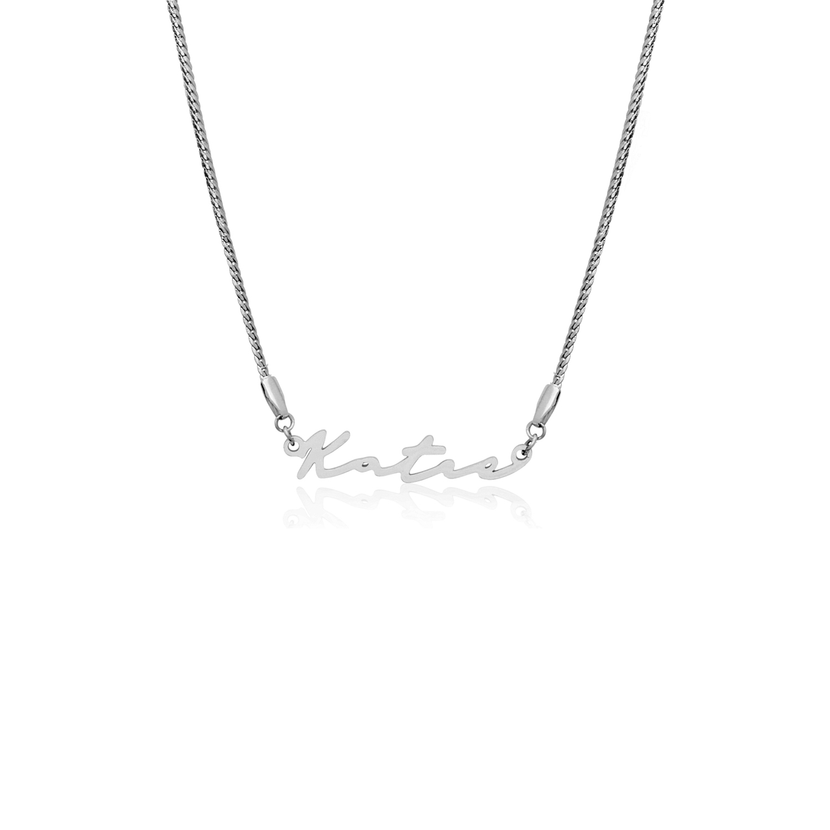 Signature Name Necklace - Silver