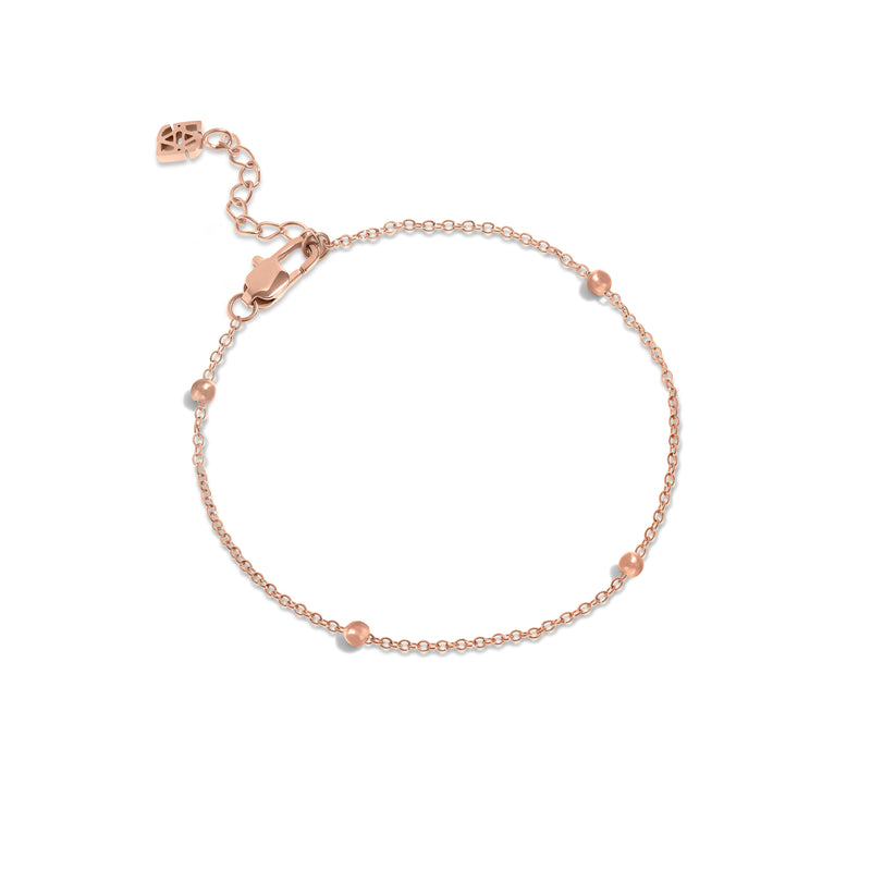 Sphere Chain Bracelet (Rose Gold)