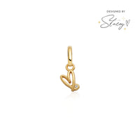 Stacey's Stories Doodle Heart Charm (Gold)