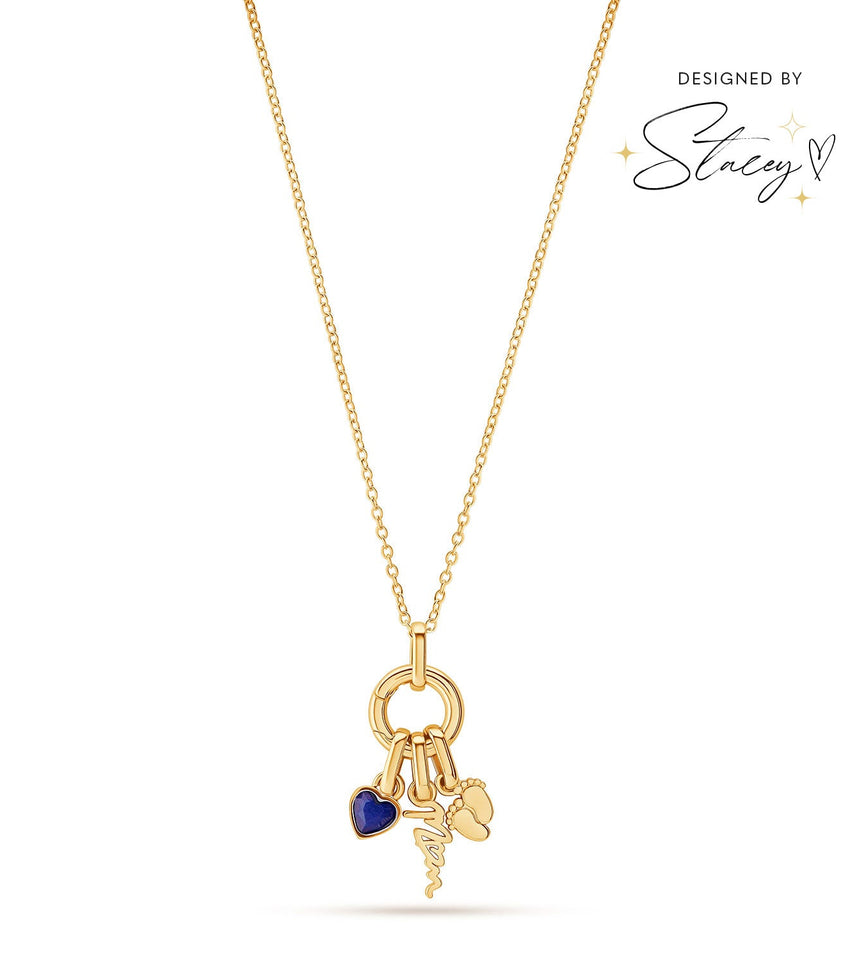 Stacey's Stories Multi Pendant Necklace (Gold)