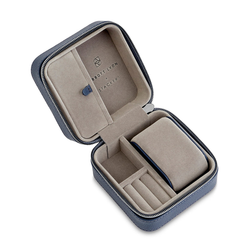 Stackers x Abbott Lyon Canvas Watch & Jewellery Box (Navy)
