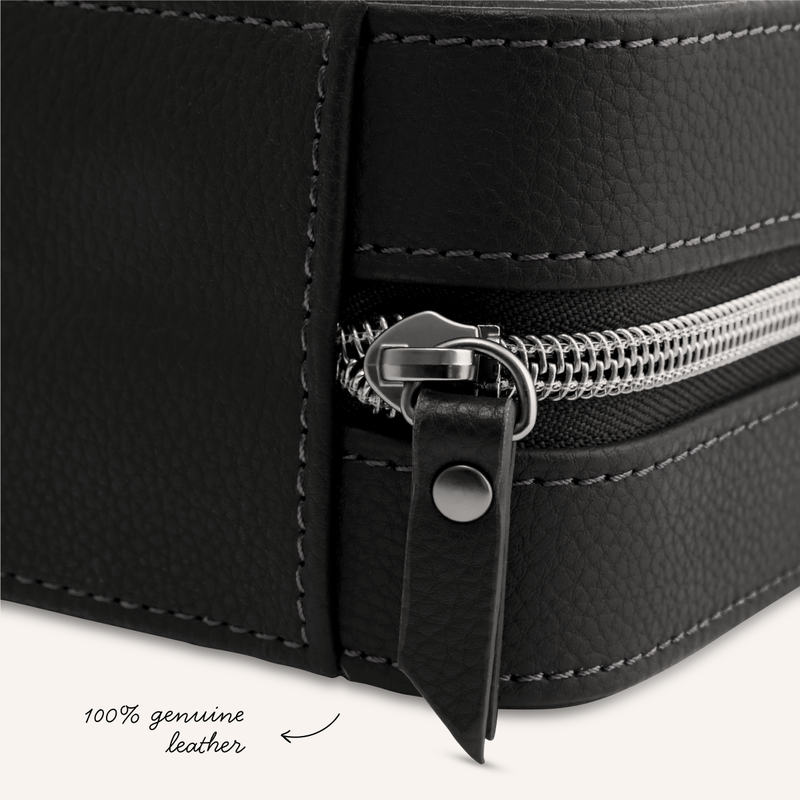 Stackers x Abbott Lyon Leather Watch Box (Black)