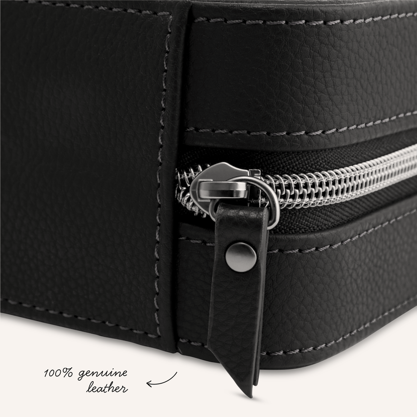 Stackers x Abbott Lyon Leather Watch Box (Black)