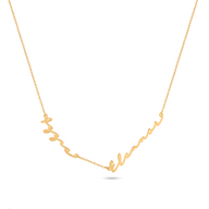 Fine Multi Signature Name Necklace (Gold)