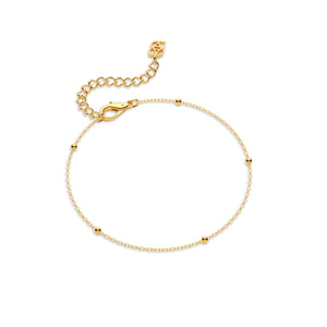 Fine Sphere Chain Bracelet (Gold)