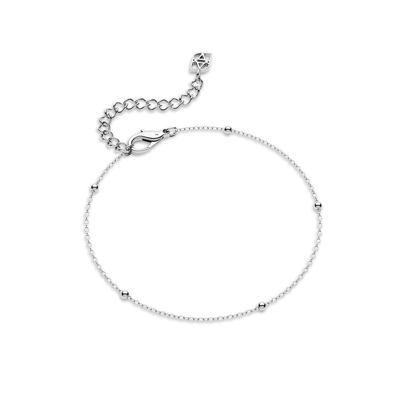 Fine Sphere Chain Bracelet (Silver)