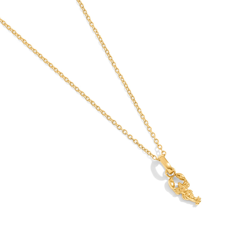 Ocean Charms Lobster Necklace (Gold)