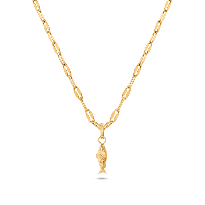 Ocean Charms Sardine Necklace (Gold)
