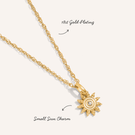 Ocean Charms Sun Necklace (Gold)