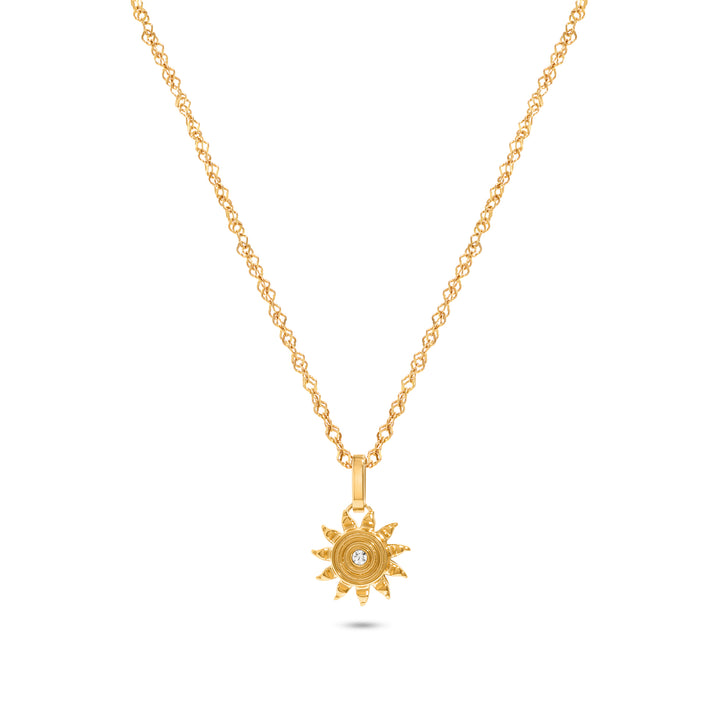 Ocean Charms Sun Necklace (Gold)