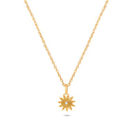 Ocean Charms Sun Necklace (Gold)