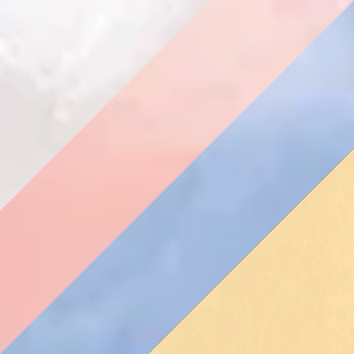 White Quartz & Pink Opal & Blue Agate/Gold