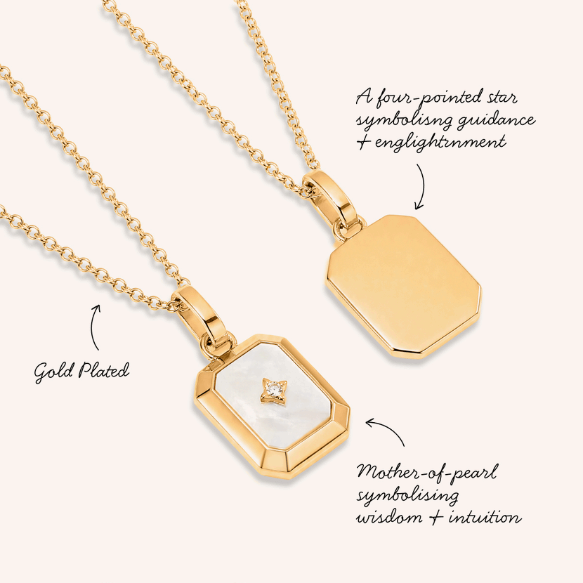 Celestial Skies Guiding Star Necklace Layered (Gold)