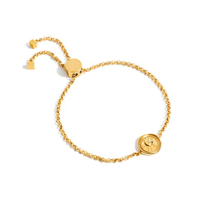 Talisman Moon Coin Bracelet (Gold)
