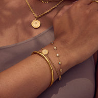 Talisman Moon Coin Bracelet (Gold)