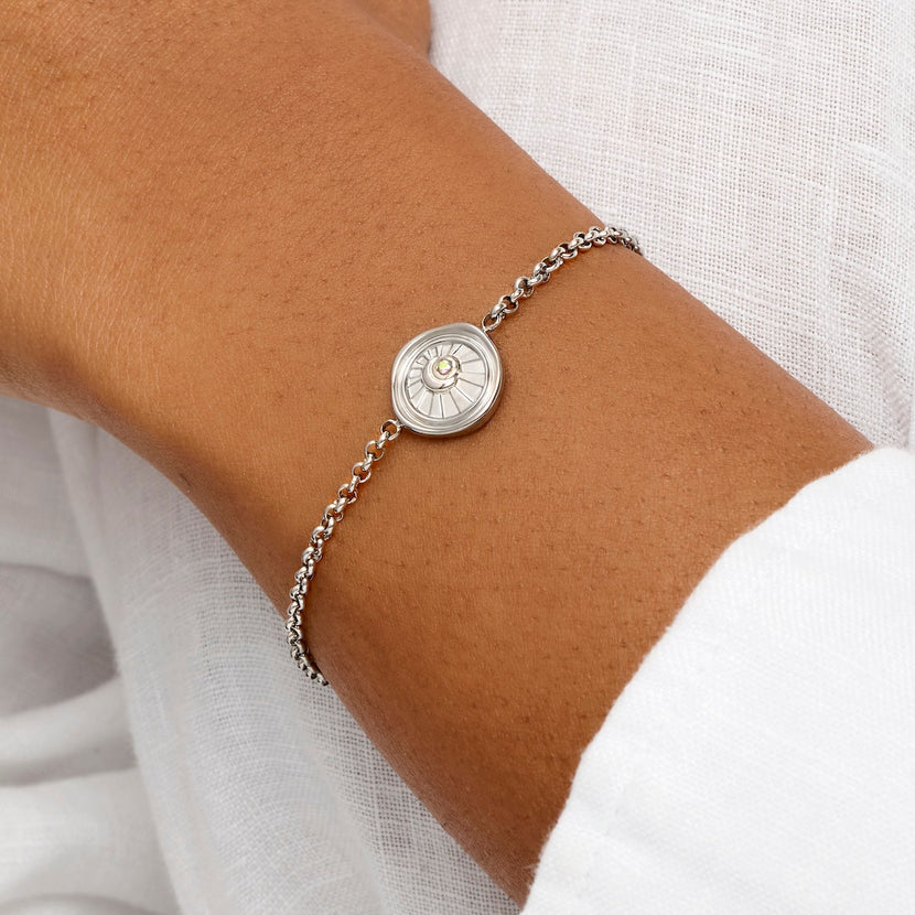 Talisman Moon Coin Bracelet (Silver)