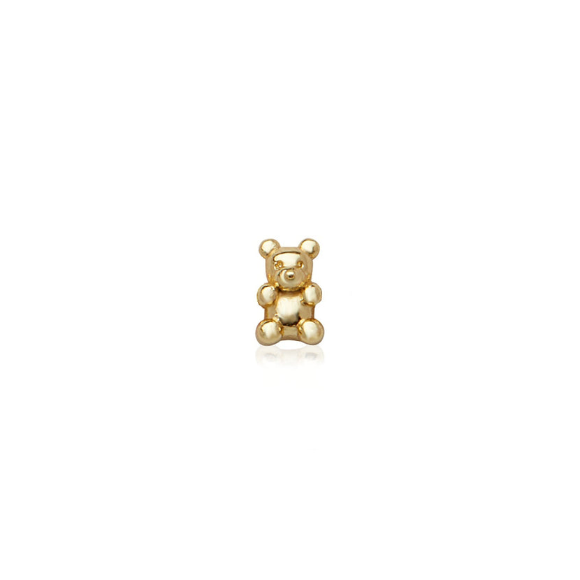 Made Mine Charms - Teddy Bear Charm (Gold)
