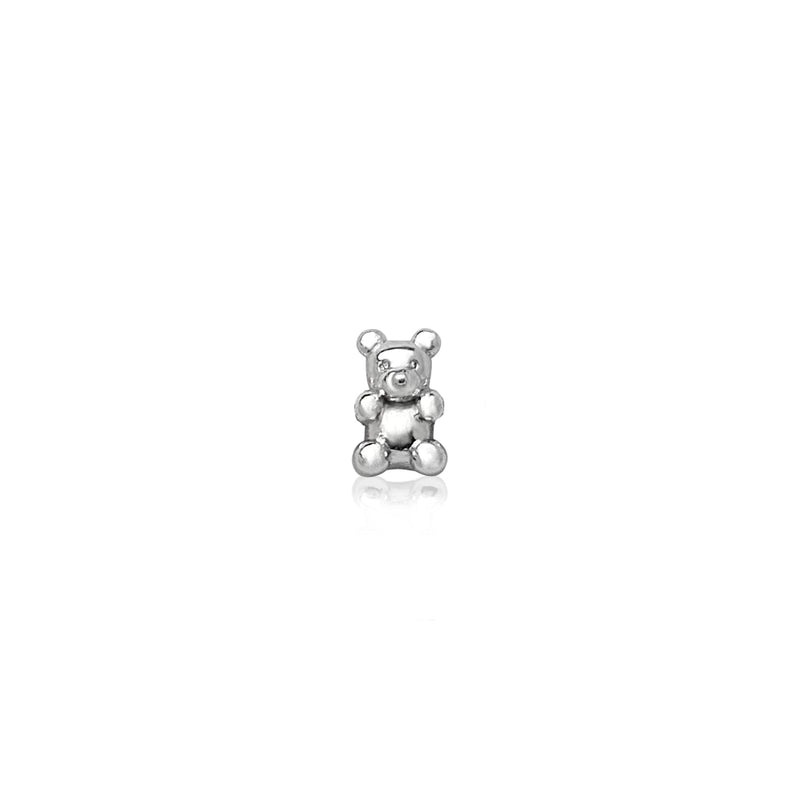 Made Mine Charms - Teddy Bear Charm (Silver)