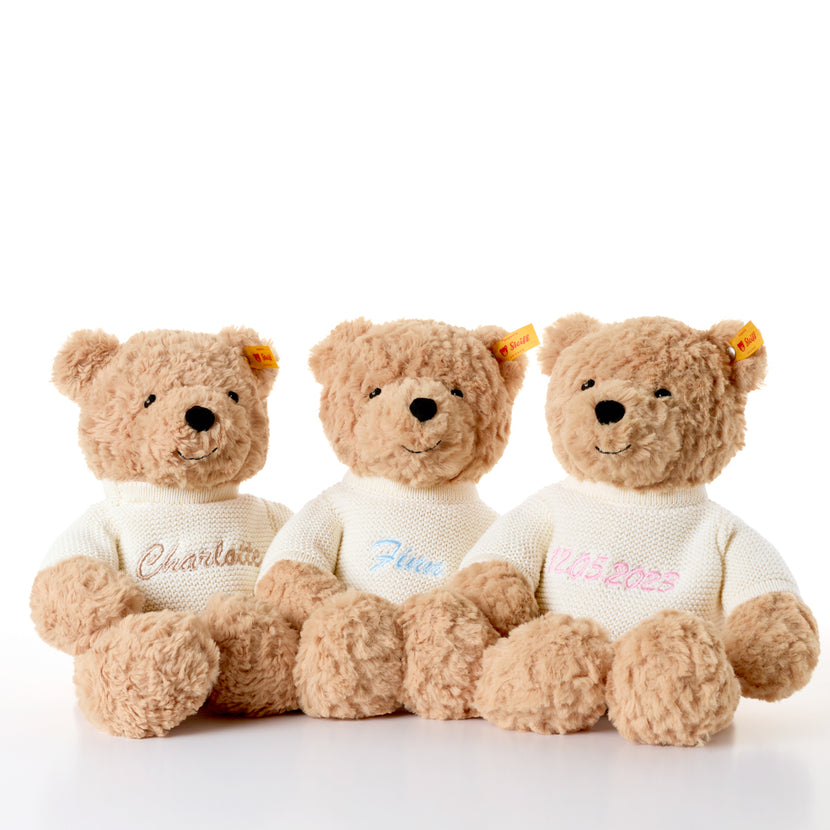 Steiff Teddy Bear & Birthstone Bracelet Bundle (Gold)