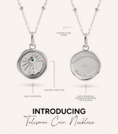 Custom Talisman Coin Necklace (Silver)