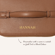 Large Vanity Cosmetic Bag (Tan)