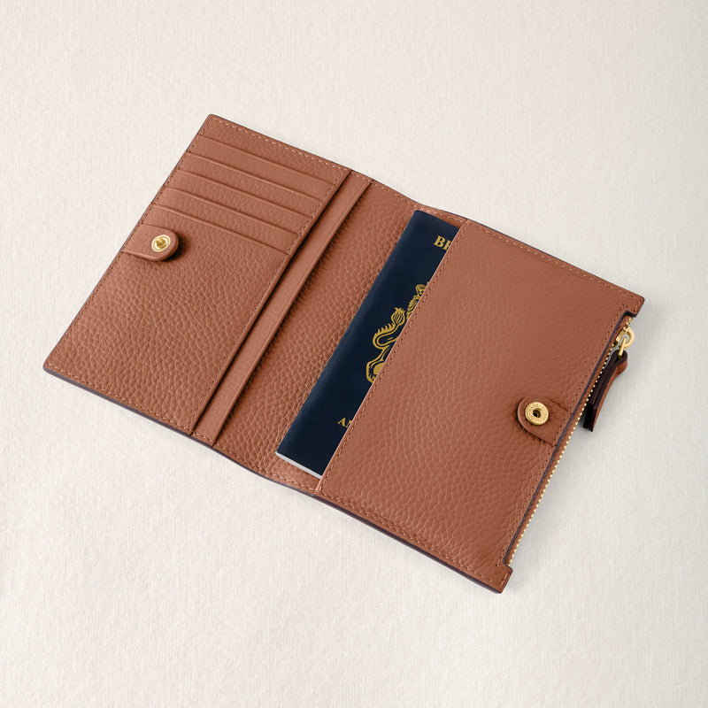 Leather Passport Holder (Tan)