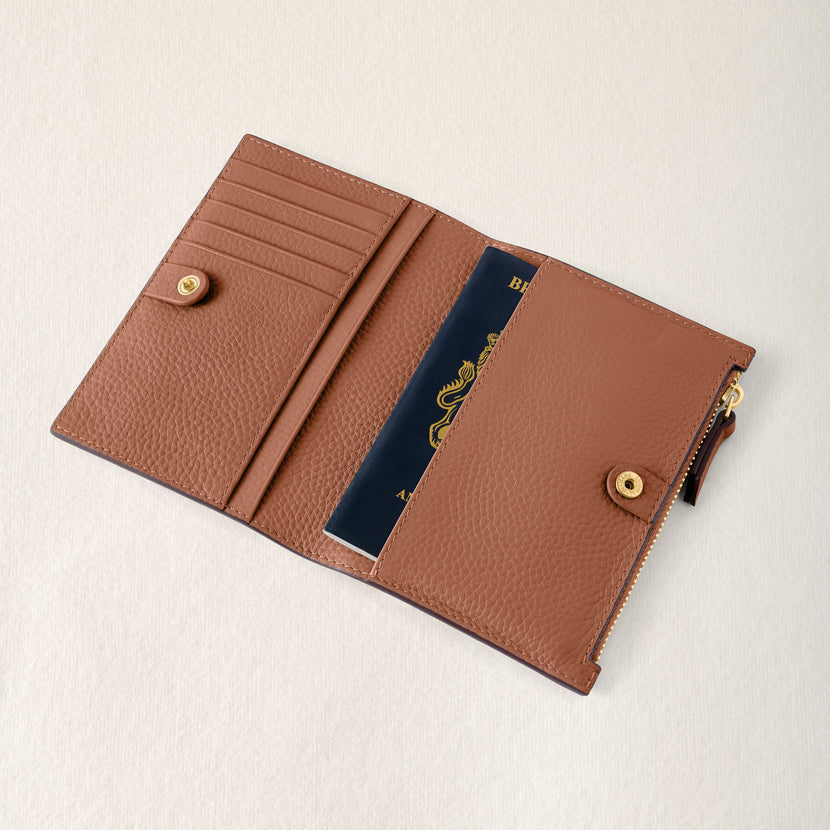 Leather Passport Holder (Tan)
