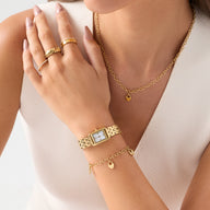 Mini Chelsea Mother of Pearl Watch (Gold)